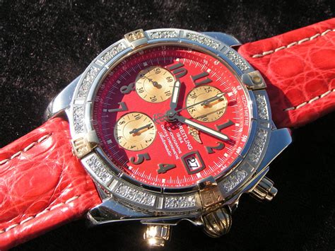 chrono24 breitling zifferblatt|Breitling Chronomat Evolution Stahl Gold Steel B13356 rotes .